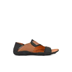 Hitz Men's Black & Tan Casual Sandals-picture-37