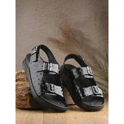 Hitz Men's Black Back Strap Sandals-picture-46
