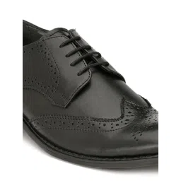 Hitz Men's Black Derby Shoes image 4