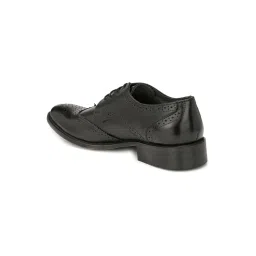 Hitz Men's Black Derby Shoes image 5