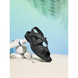 Hitz Men's Black Sling Back Sandals-picture-36