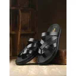 Hitz Men's Black Toe Ring Sandals-picture-16