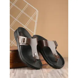 Hitz Men's Dark Brown Thong Sandals-picture-23