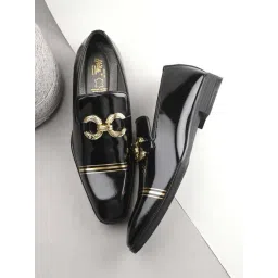 Hitz Luxure Men's Black Casual Loafers-picture-41