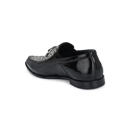 Hitz Luxure Men's Black Casual Loafers image 4