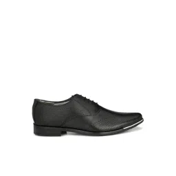 Hitz Luxure Men's Black Oxford Shoes-picture-21