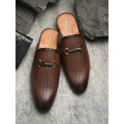 Hitz Luxure Men's Brown Mule Shoes-picture-42