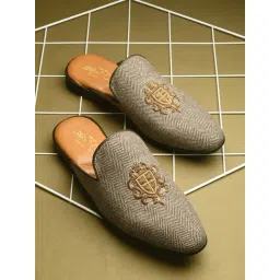 Hitz Luxure Men's Brown Mule Shoes-picture-31