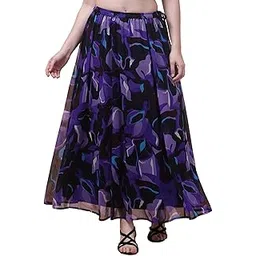 hive91 Women's Long Flared Skirt | Style Printed Maxi Skirt | Casual-picture-45