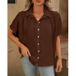 hivora Women Ribbed Regular Fit Shirt-picture-14