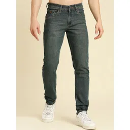HJ HASASI Men Blue Light Fade Acid Wash Stretchable Jeans-picture-13