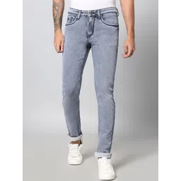 HJ HASASI Men Mid-Rise Clean Look Pure Cotton Relaxed Fit Stretchable Jeans-picture-19