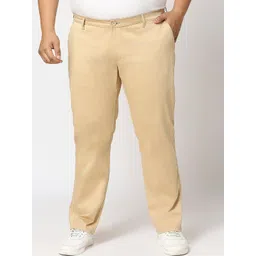 HJ HASASI Men Plus Size Relaxed Mid Rise Chinos-picture-19