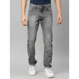 HJ HASASI Men Relaxed Fit Heavy Fade Stretchable Denim Jeans-picture-30