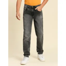 HJ HASASI Men Relaxed Fit High-Rise Heavy Fade Acid Wash Stretchable Jeans-picture-35