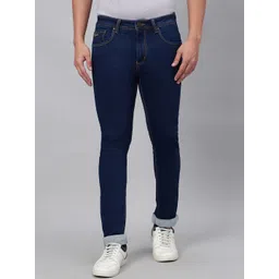 HJ HASASI Men Relaxed Fit Stretchable Cotton Jeans-picture-10