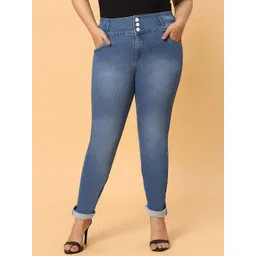 HJ HASASI  Women Slim Fit High-Rise Heavy Fade Stretchable Jeans-picture-36