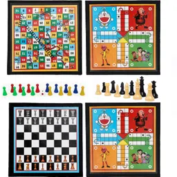hk sports 2 in 1 Wooden 12*12" Ludo & Snake Ladder | Ludo & Chess | Ludo Token | Chessmen 32 cm Chess Board-picture-38