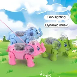 hk toys Musical Elephant Toy-46 (Multicolor)-picture-13