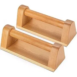 HKUTOTECH Push-up Stand, 2 PCS Wood Pushup Bars Non-Slip Base Exercise Home Workout Equipment, 30CM Wooden Handle Stands Grip for Men Strength Training,Fitness Muscle-picture-27