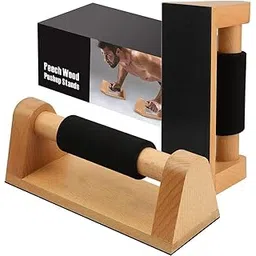 HKUTOTECH wooden Parallettes Bars | anti slip, light weight & strong | pushup bars, gymnastics & calisthenics bars-picture-22