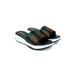 H.M. LADIES FOOTWEAR Striped Wedge Sandals-picture-27