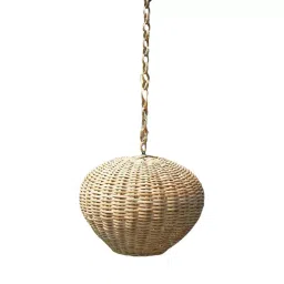 HM Services Bamboo Cane Hanging Lamp Shade Brown Piece Brown 2 Bamboo-picture-19