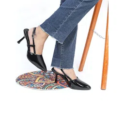 HM9 YS6 Black Women Block Heel Sandals-picture-22