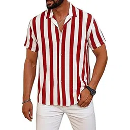hmkm Men's Casual Cotton Shirt – Button Down Summer Shirt's for Men | Lightweight Textured Fabric | Perfect for Daily & Weekend Wear-picture-30