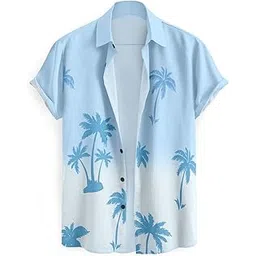 hmkm Stylish Men’s Half Sleeve Casual Shirt | Trendy Printed Regular Fit Shirt for Men | Soft & Breathable Fabric | Summer Wear-picture-23