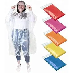 hmv mall Disposable Rain Card Credit Card Sized Raincoat Pocket Size Rain Card Reusable Rain Poncho for Men Women Kids (Multicolour)-picture-20