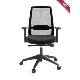 HNI India Fluence Black PU Foam Moveable Armrest Office Desk Chair-picture-26