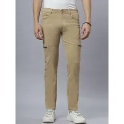 HO BINDAASS Men Easy Wash Cargo Trousers-picture-34