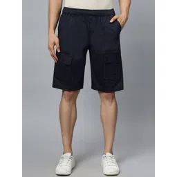 HO BINDAASS Men Regular Fit Mid-Rise Cotton Cargo Shorts-picture-11