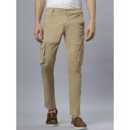 HO BINDAASS Men Regular Fit Mid-Rise Easy Wash Cargos-picture-15