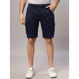 HO BINDAASS Men Regular Fit Mid-Rise Pure Cotton cargo shorts-picture-14