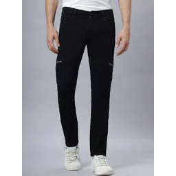 HO BINDAASS Men Relaxed Easy Wash Cargos Trousers-picture-16