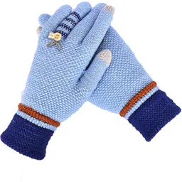 hoc Embroidered, Self Design, Solid Winter Women Gloves-picture-13