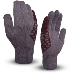 hoc Solid, Self Design Winter Women Gloves-picture-16