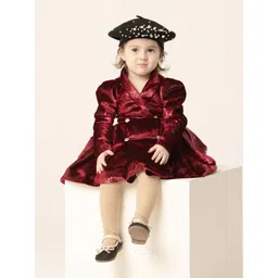 HOITY MOPPET Girls Velvet Wrap Dress-picture-33
