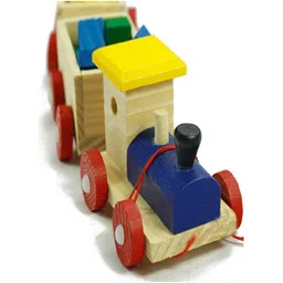 hoiva (Pack of 1) Wooden Train Divine Education Building Blocks and Learn for Kids-picture-35