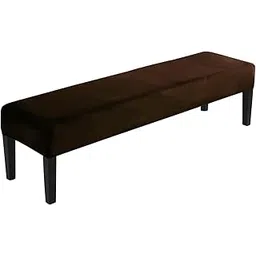 HOKIPO Elastic Dining Bench Cover, Brown(AR-4800-BR)-picture-15