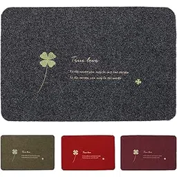 HOKIPO Antislip Rubber Back Dirt Trapper Inside Outside Main Door Mats for Entrance Big Size, 45 x 70 cm, Grey-picture-19