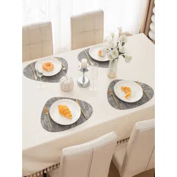 HOKIPO Black 4 Pieces Heat Resistant Dinner Table Mats-picture-17