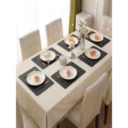 HOKIPO Black 4 Pieces Heat Resistant Dinner Table Placemats-picture-16