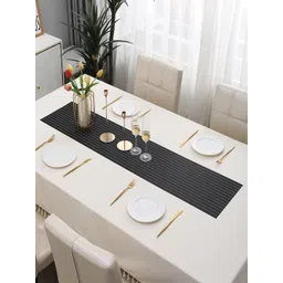 HOKIPO Black & White Stripes Design Rectangular Table Runner-picture-19