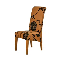 HOKIPO Black Printed Suitable Chair Covers-picture-23