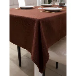 HOKIPO Brown 6 Seater Rectangle Table Cover image 1