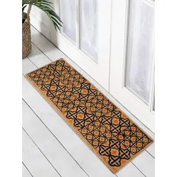 HOKIPO Brown & Black Printed Anti-Skid Coir Doormat-picture-35