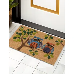 HOKIPO Brown & Green Printed Anti-Skid Coir Doormat-picture-10